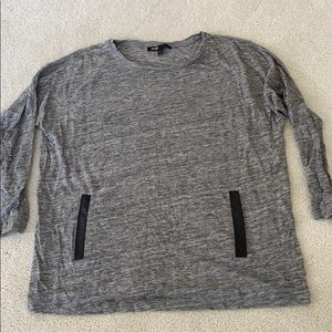 Maje grey long sleeve t-shirt